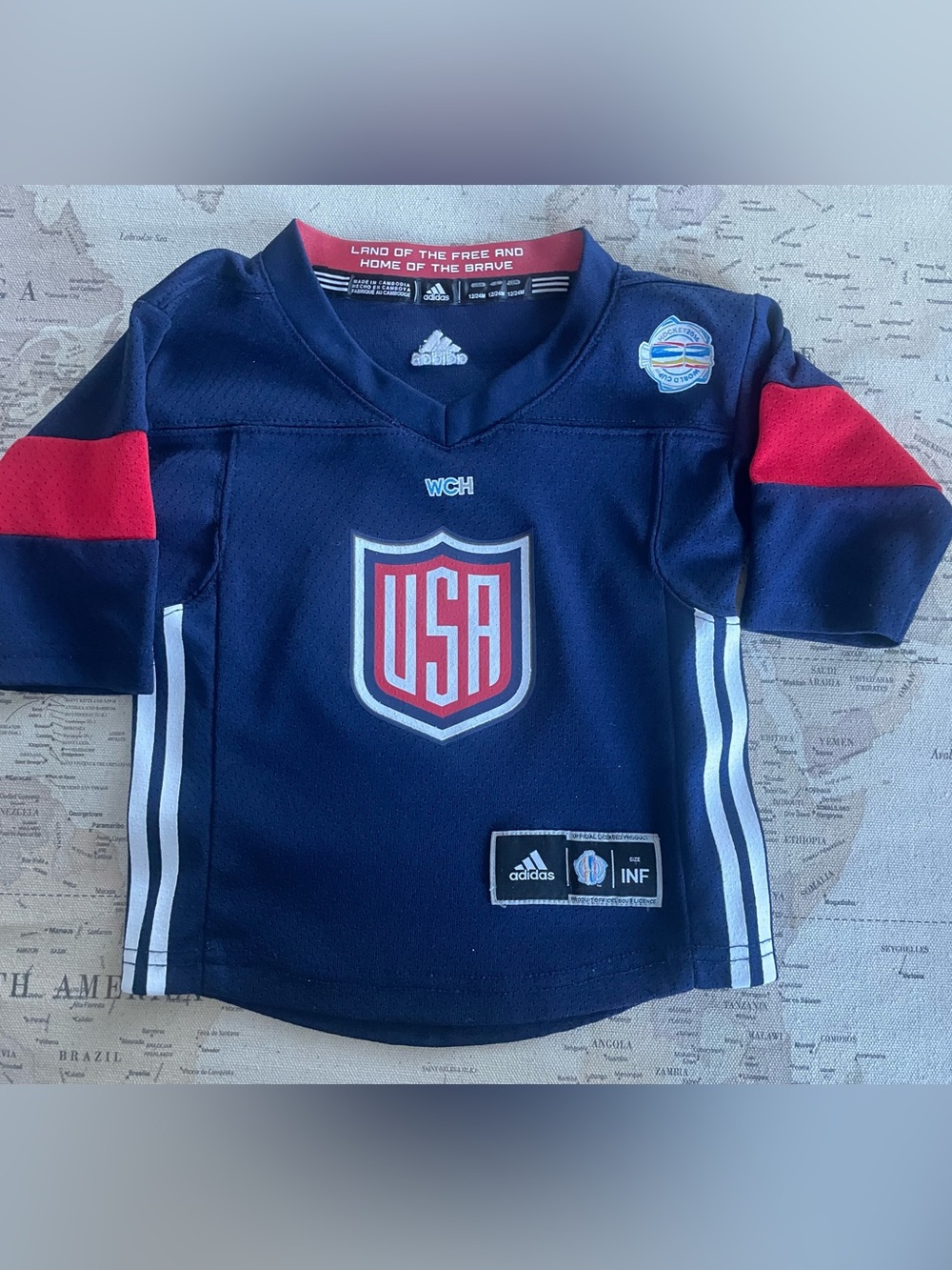 Adidas 2016 USA World Cup
Hockey Jersey Kids Size 12-18Mo - Picture 2 of 5
